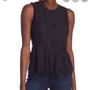 J. Crew Lace Peplum top